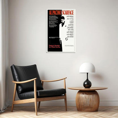 Scarface Movie Drama Crime Al Pacino Bloody Poster Wall Art Print Home Wall Decor