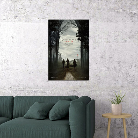 A Quiet Place 2 Movie Drama Horror Action Poster Wall Art Print Home Wall Decor - xonomax
