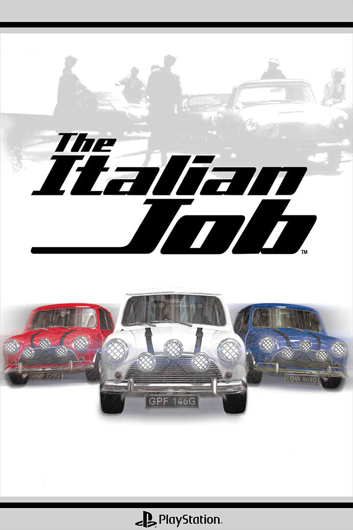 The Italian Job Ps1 Video Games Multiplayer Action Poster Wall Art Print Home Wall Decor - xonomax