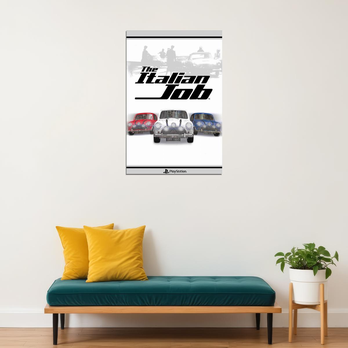 The Italian Job Ps1 Video Games Multiplayer Action Poster Wall Art Print Home Wall Decor - xonomax