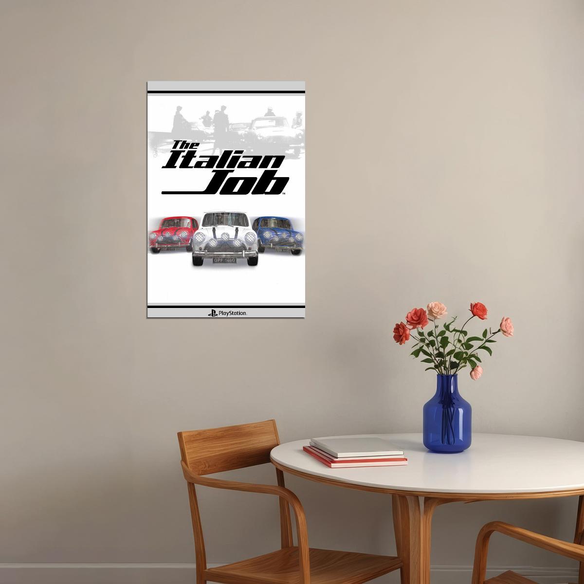 The Italian Job Ps1 Video Games Multiplayer Action Poster Wall Art Print Home Wall Decor - xonomax