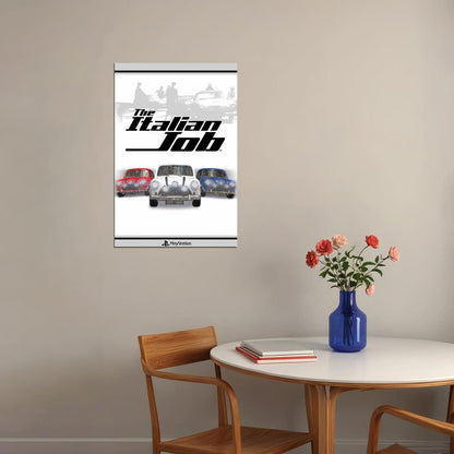 The Italian Job Ps1 Video Games Multiplayer Action Poster Wall Art Print Home Wall Decor - xonomax
