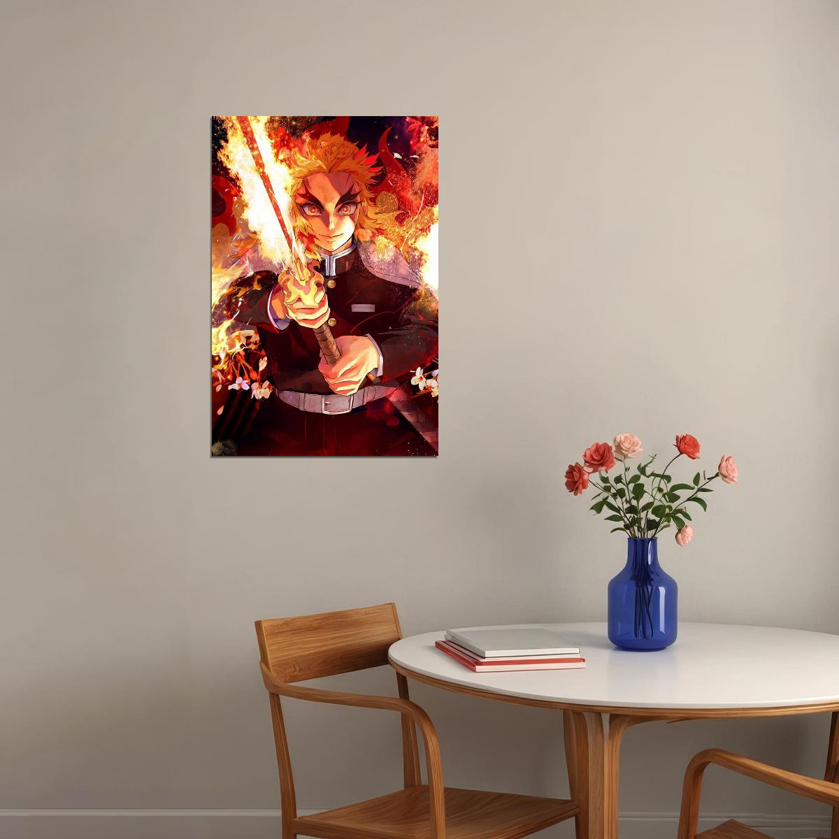 Rengoku Demon Slayer Anime Adventure Action Poster Wall Art Print Home Wall Decor - xonomax
