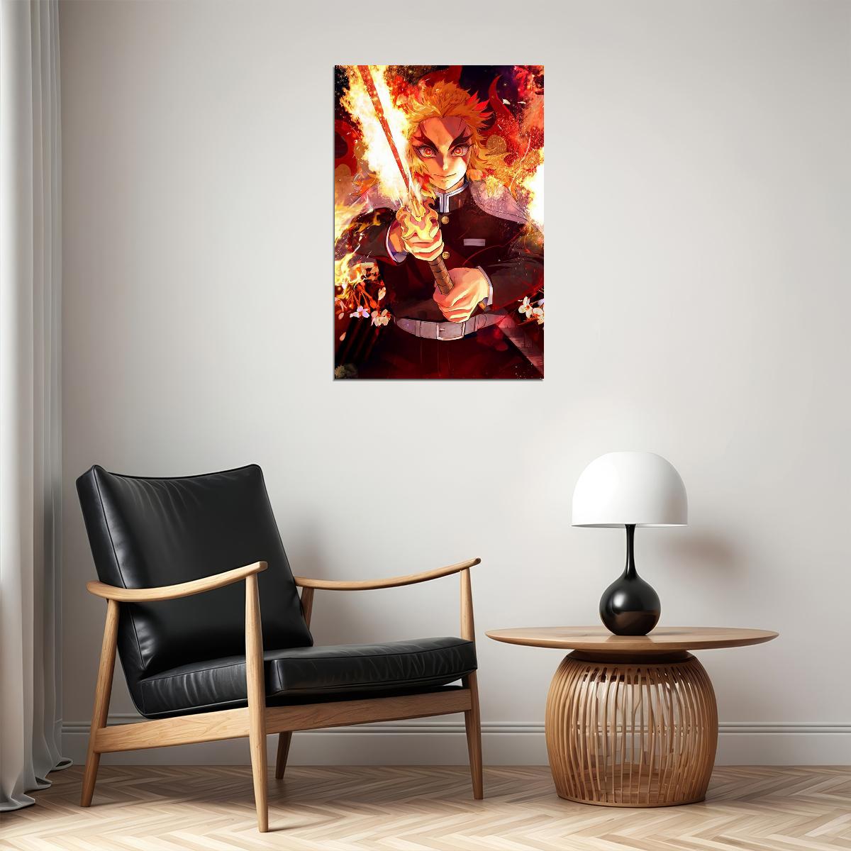 Rengoku Demon Slayer Anime Adventure Action Poster Wall Art Print Home Wall Decor - xonomax