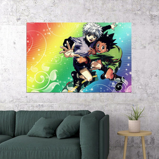Hunter X Hunter Gon Killua Action Adventure Poster Wall Art Print Home Wall Decor - xonomax
