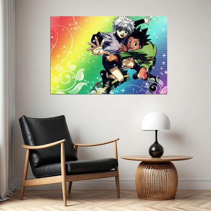 Hunter X Hunter Gon Killua Action Adventure Poster Wall Art Print Home Wall Decor - xonomax