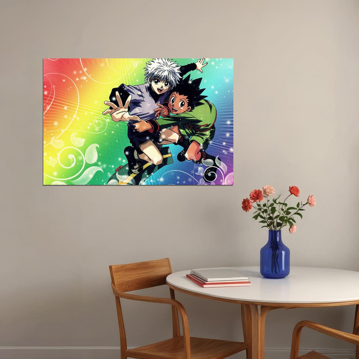 Hunter X Hunter Gon Killua Action Adventure Poster Wall Art Print Home Wall Decor - xonomax
