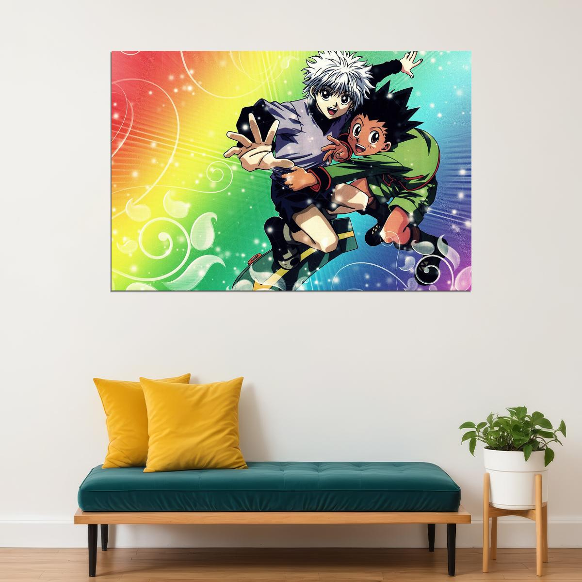 Hunter X Hunter Gon Killua Action Adventure Poster Wall Art Print Home Wall Decor - xonomax