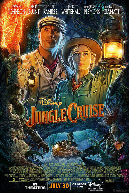 Jungle Cruise Movie 2021 Full Character Fantasy Poster Wall Art Print Home Wall Decor - xonomax