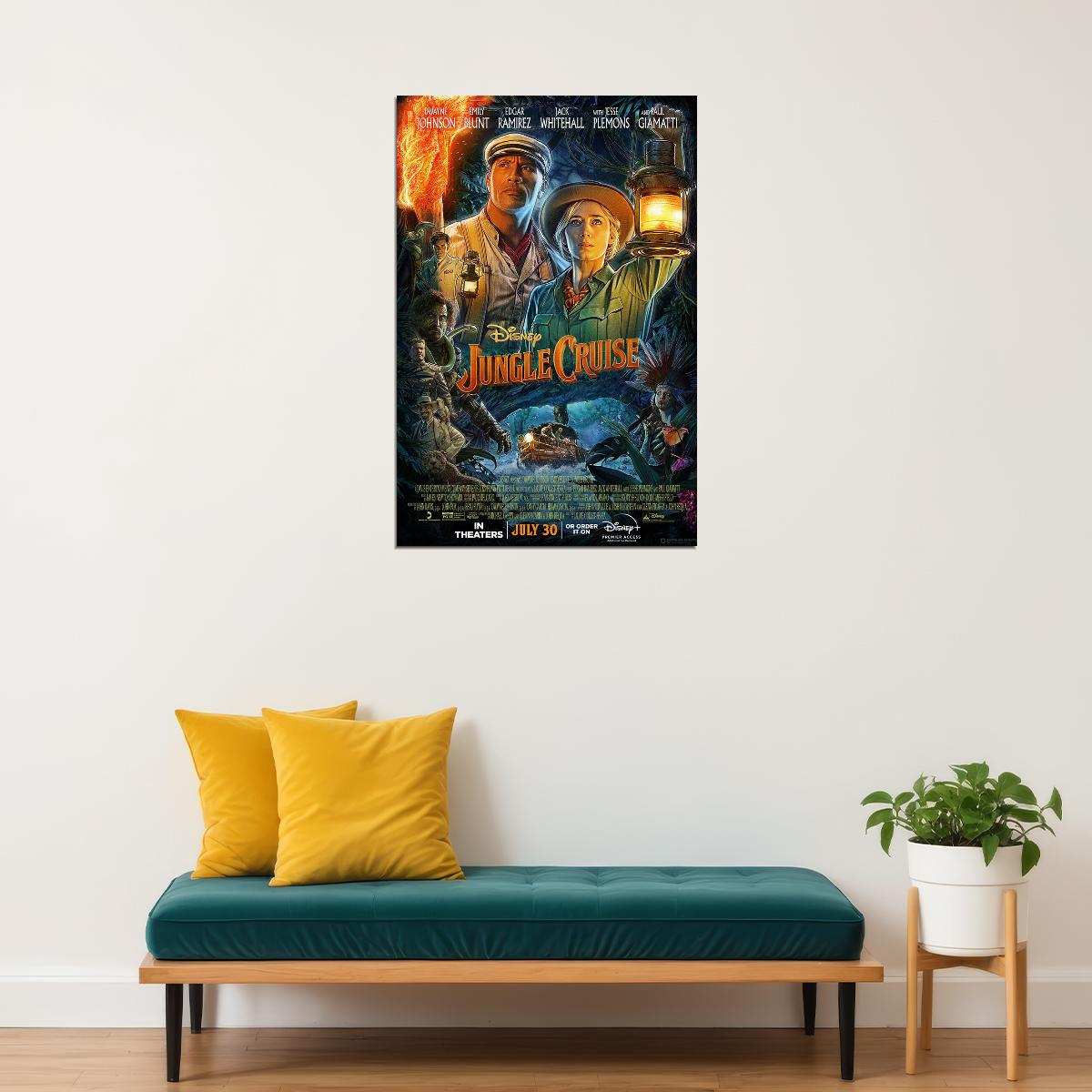 Jungle Cruise Movie 2021 Full Character Fantasy Poster Wall Art Print Home Wall Decor - xonomax