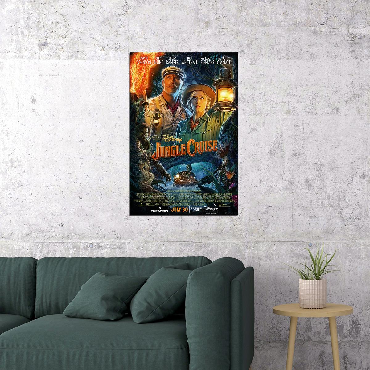 Jungle Cruise Movie 2021 Full Character Fantasy Poster Wall Art Print Home Wall Decor - xonomax