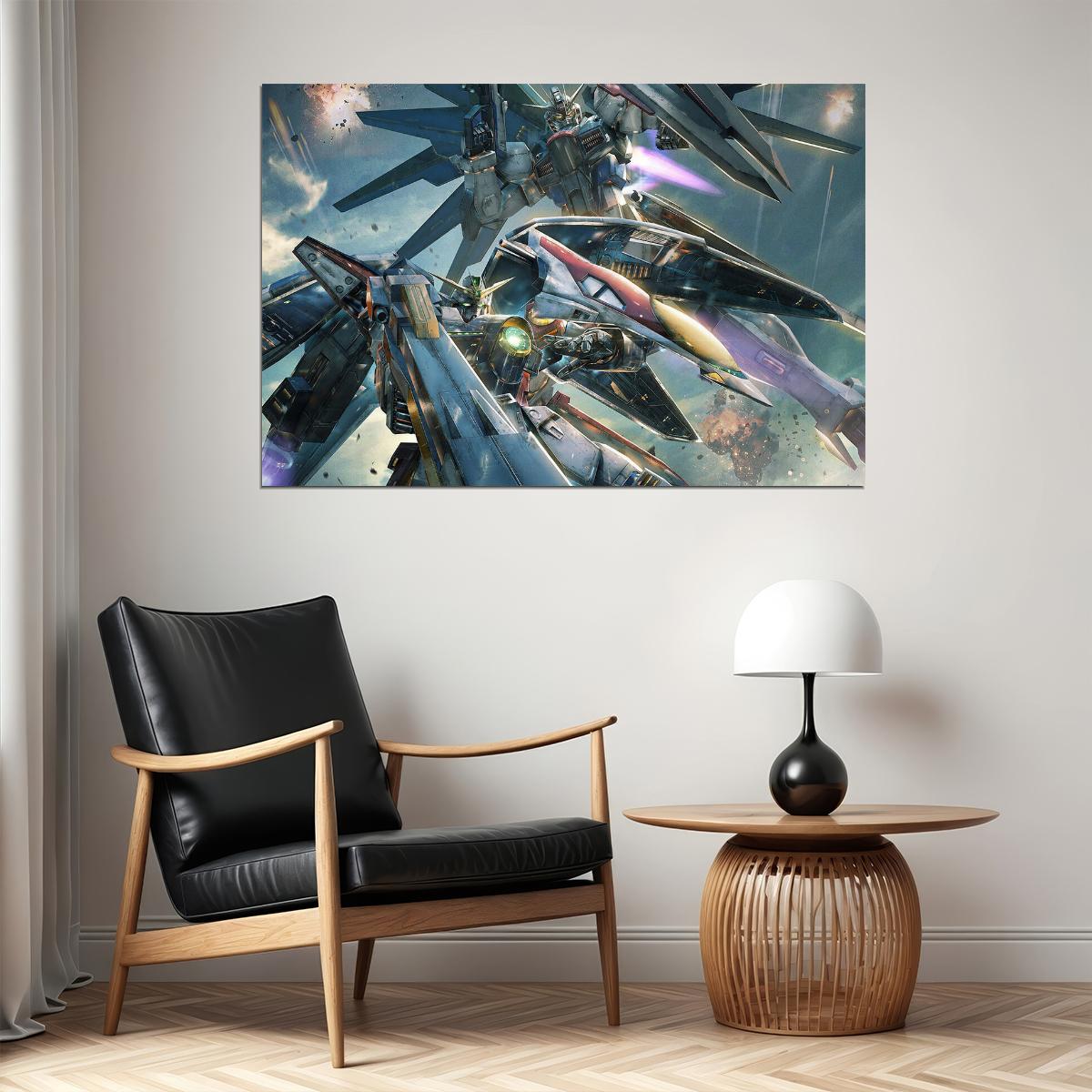 Macross Robotech Fight Skull Squad Animation Poster Wall Art Print Home Wall Decor - xonomax