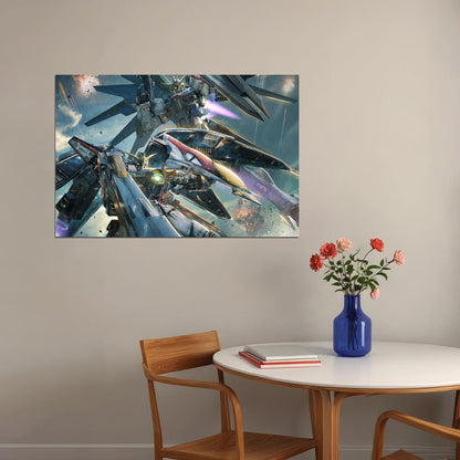 Macross Robotech Fight Skull Squad Animation Poster Wall Art Print Home Wall Decor - xonomax