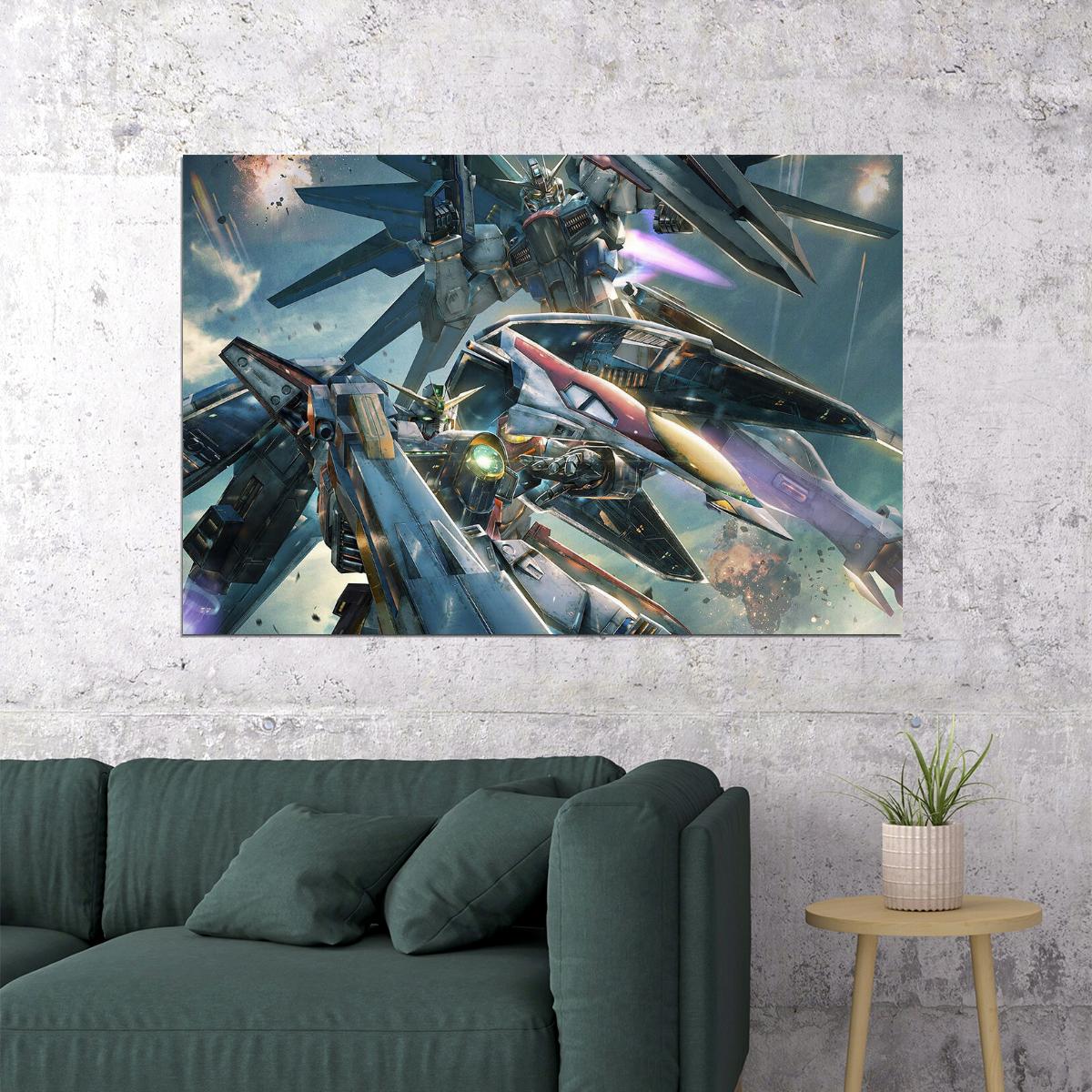 Macross Robotech Fight Skull Squad Animation Poster Wall Art Print Home Wall Decor - xonomax