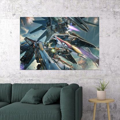 Macross Robotech Fight Skull Squad Animation Poster Wall Art Print Home Wall Decor - xonomax