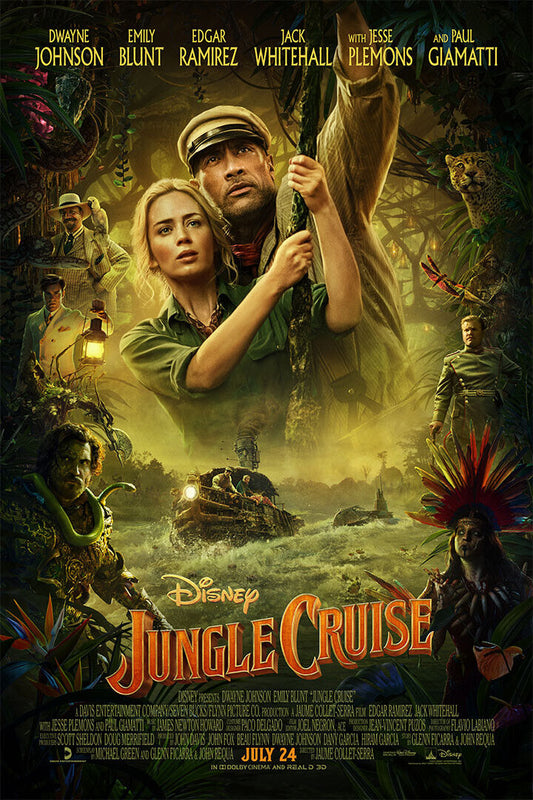 Jungle Cruise Movie 2021 Full Character Comedy Poster Wall Art Print Home Wall Decor - xonomax