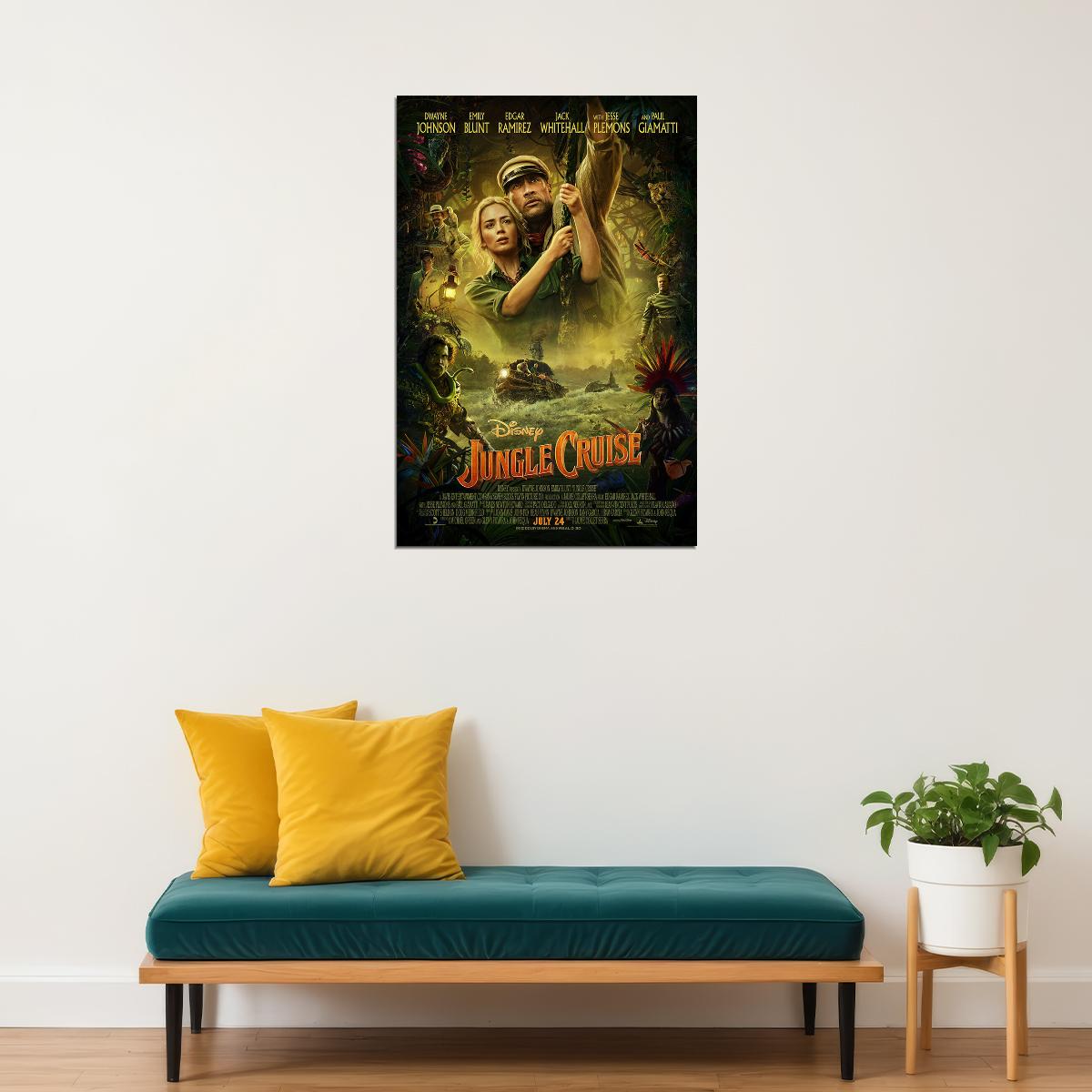 Jungle Cruise Movie 2021 Full Character Comedy Poster Wall Art Print Home Wall Decor - xonomax