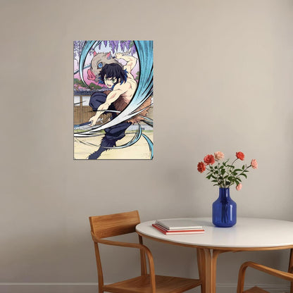 Inosuke Demon Slayer Anime Poster Wall Art Print Home Wall Decor - xonomax