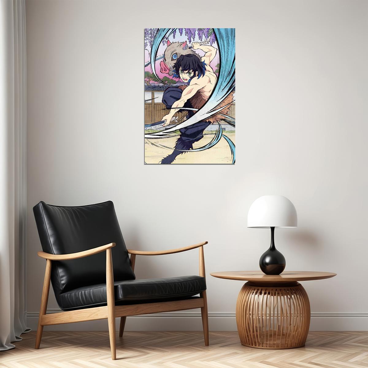 Inosuke Demon Slayer Anime Poster Wall Art Print Home Wall Decor - xonomax