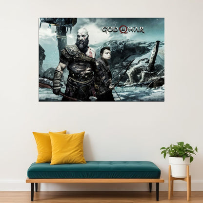 God Of War 4 Video Gaming Action Adventure Poster Wall Art Print Home Wall Decor - xonomax