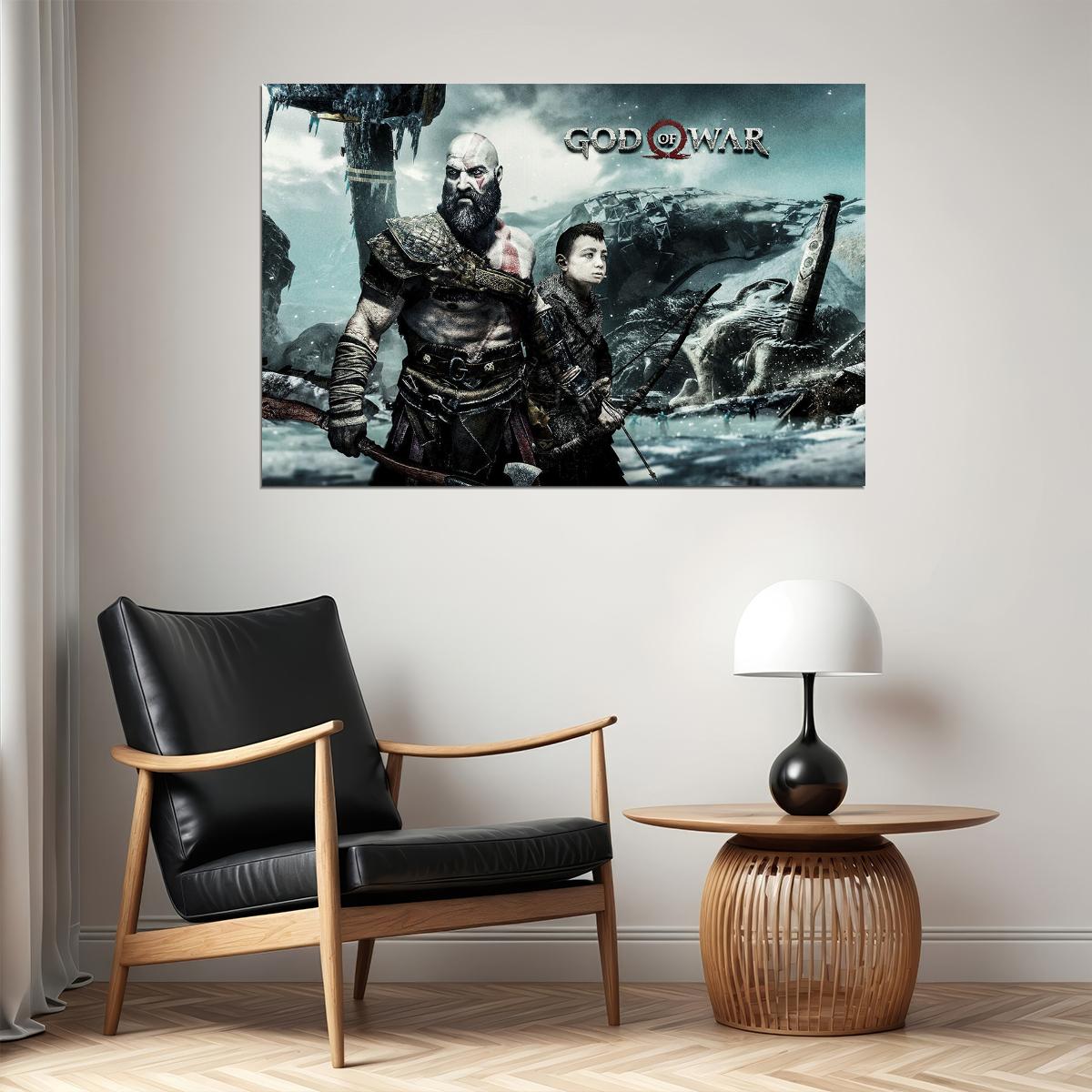 God Of War 4 Video Gaming Action Adventure Poster Wall Art Print Home Wall Decor - xonomax