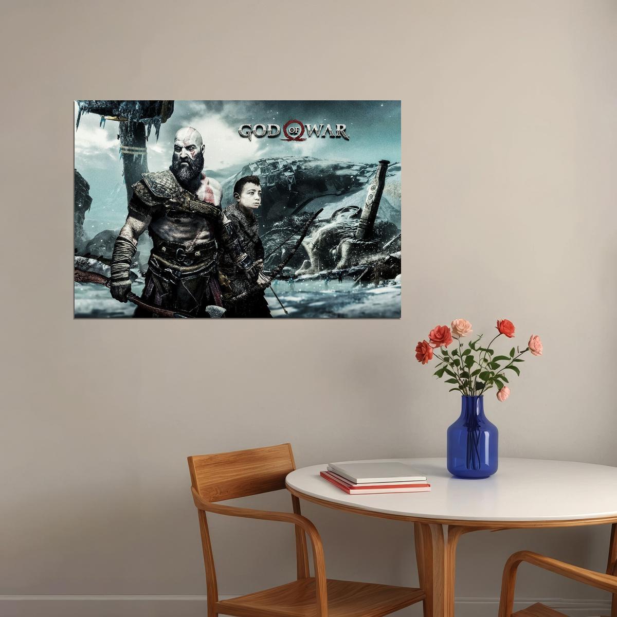 God Of War 4 Video Gaming Action Adventure Poster Wall Art Print Home Wall Decor - xonomax