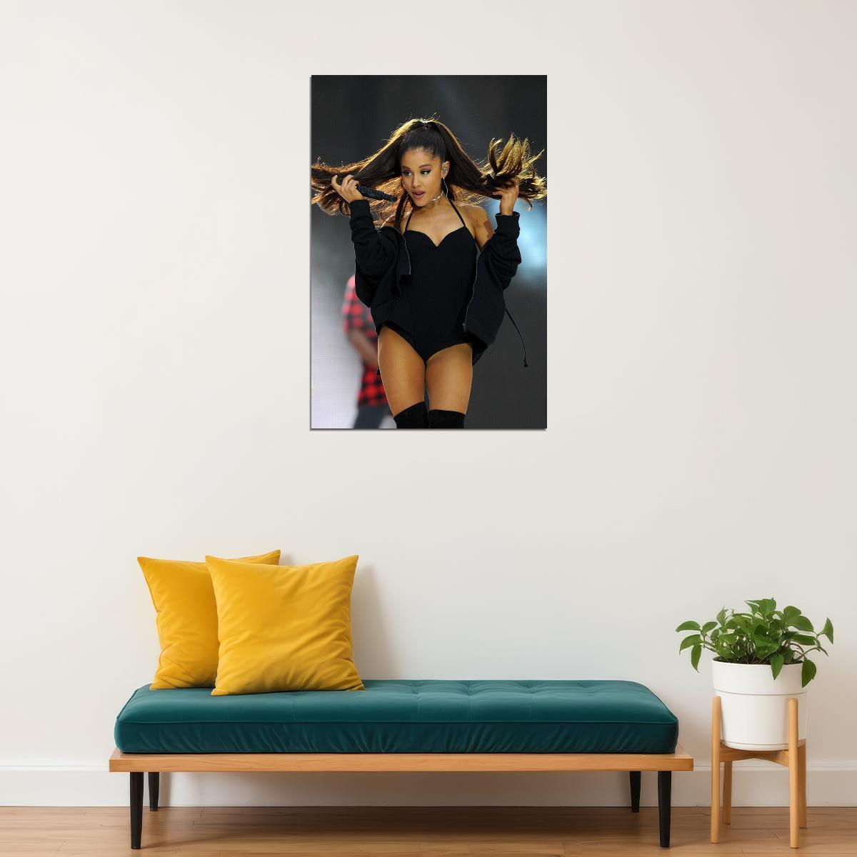 Ariana Grande Celebrity Musician Rap Singer Poster Wall Art Print Home Wall Decor - xonomax