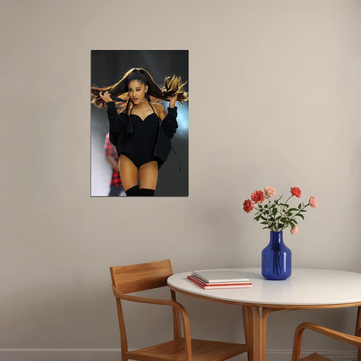 Ariana Grande Celebrity Musician Rap Singer Poster Wall Art Print Home Wall Decor - xonomax