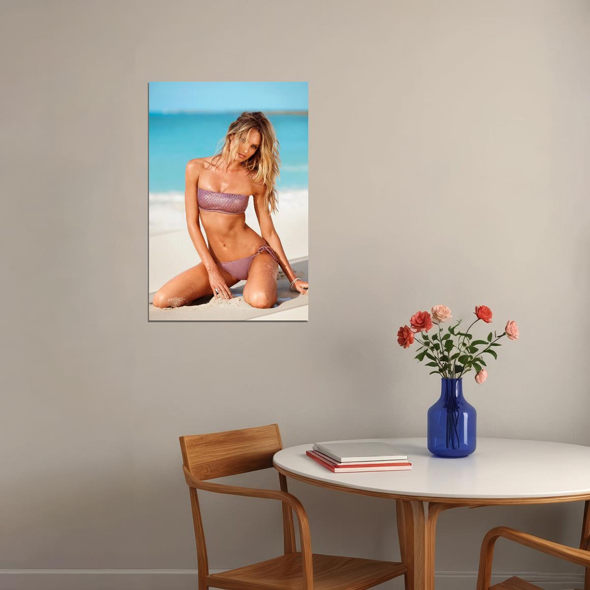 Candice Swanepoel Sexy Model Swimsuit Poster Wall Art Print Home Wall Decor - xonomax