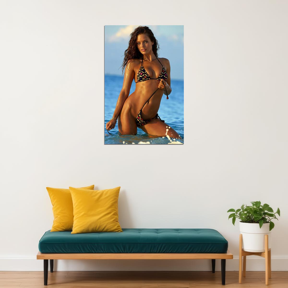 Emily Didonato Celebrity Sexy Model Swimsuit Poster Wall Art Print Home Wall Decor - xonomax