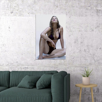 Jennifer Lawrence Swimsuit Cinema Actor Poster Wall Art Print Home Wall Decor