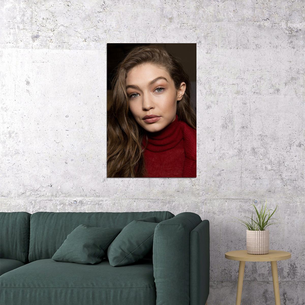 Gigi Hadid Celebrity Model Cinema Actress Poster Wall Art Print Home Wall Decor - xonomax