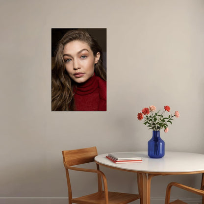 Gigi Hadid Celebrity Model Cinema Actress Poster Wall Art Print Home Wall Decor - xonomax