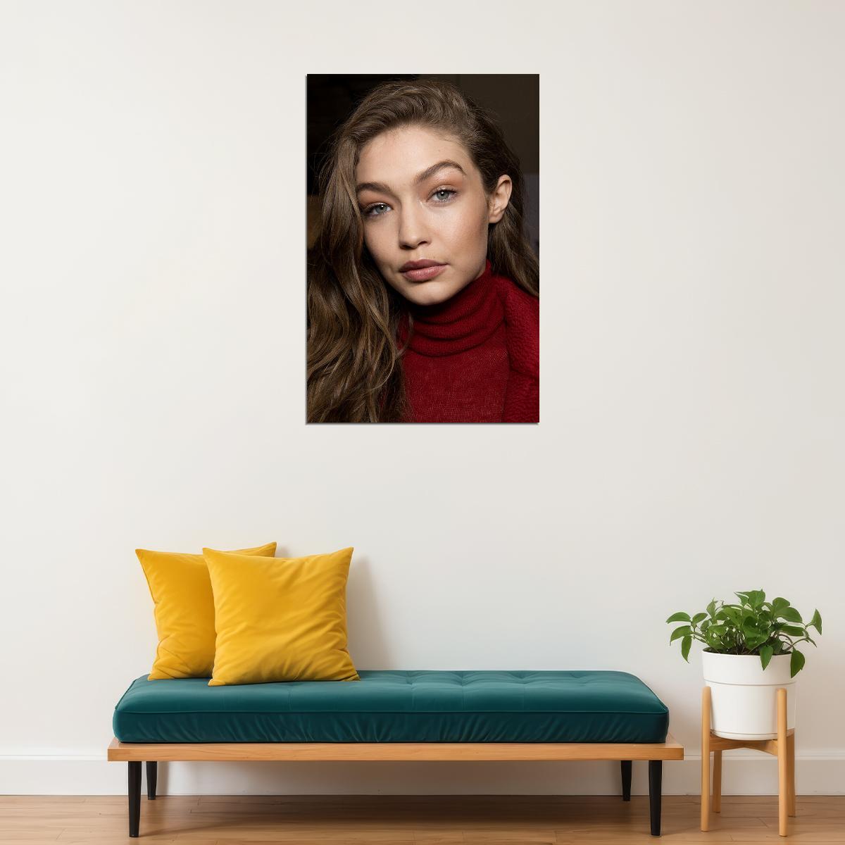 Gigi Hadid Celebrity Model Cinema Actress Poster Wall Art Print Home Wall Decor - xonomax