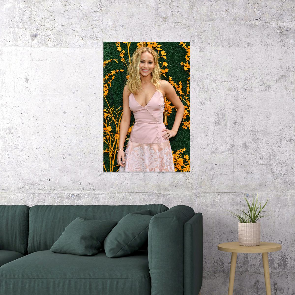 Jennifer Lawrence Celebrity Tv Series Actor Poster Wall Art Print Home Wall Decor
