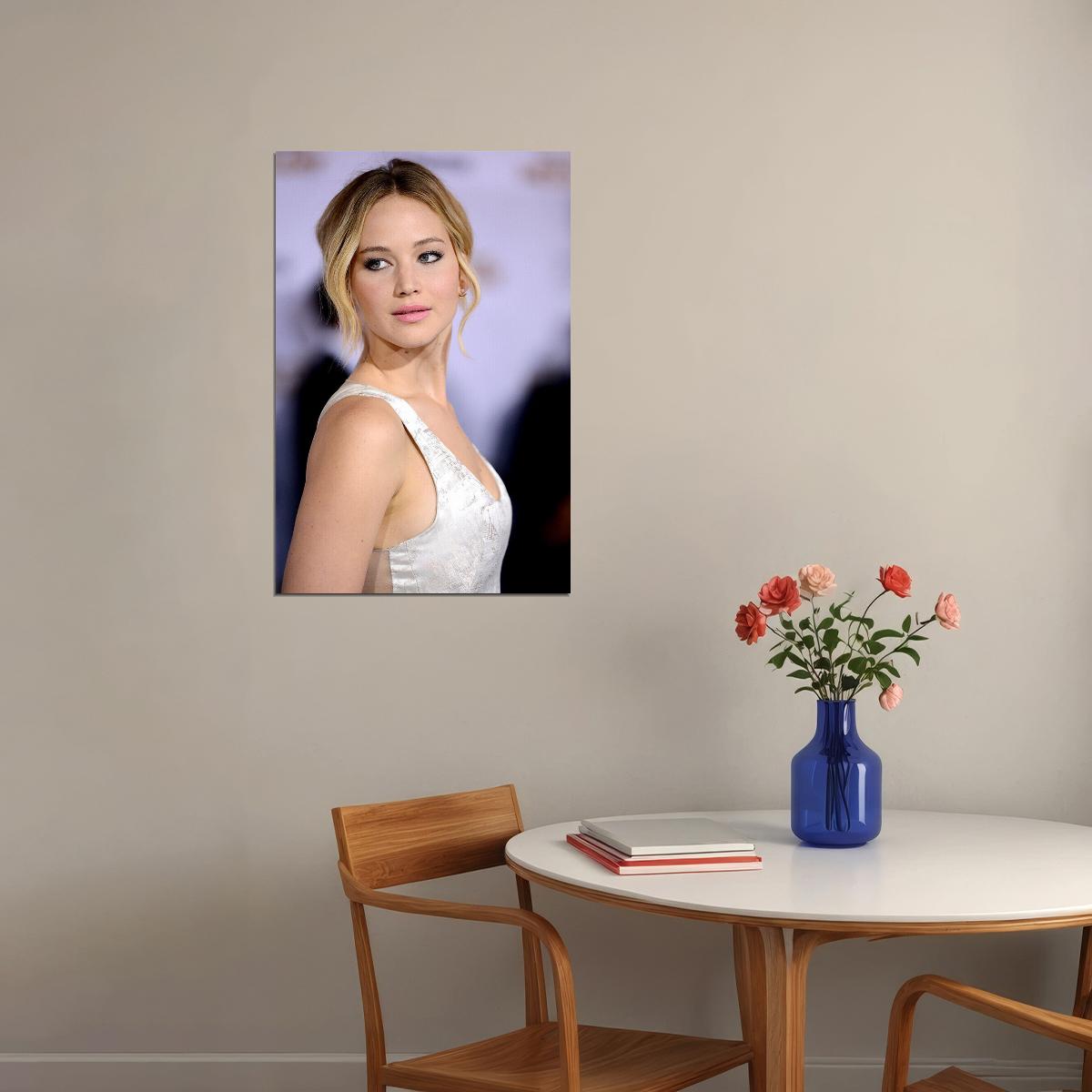 Jennifer Lawrence Celebrity Movie Actor Poster Wall Art Print Home Wall Decor