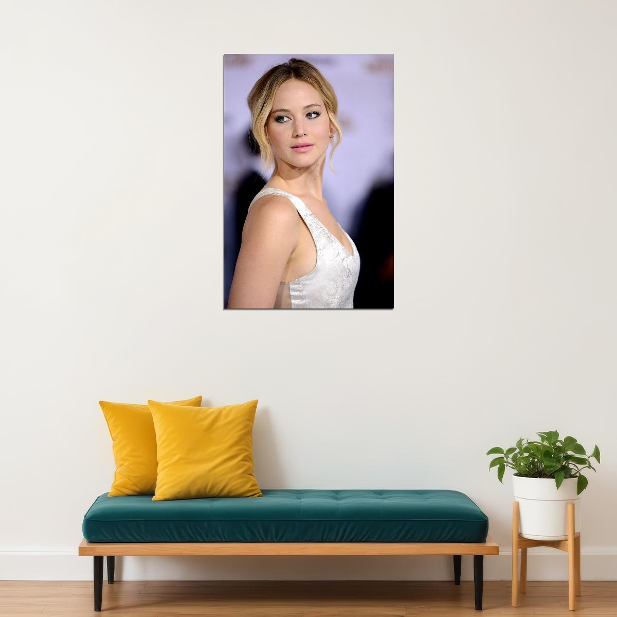 Jennifer Lawrence Celebrity Movie Actor Poster Wall Art Print Home Wall Decor