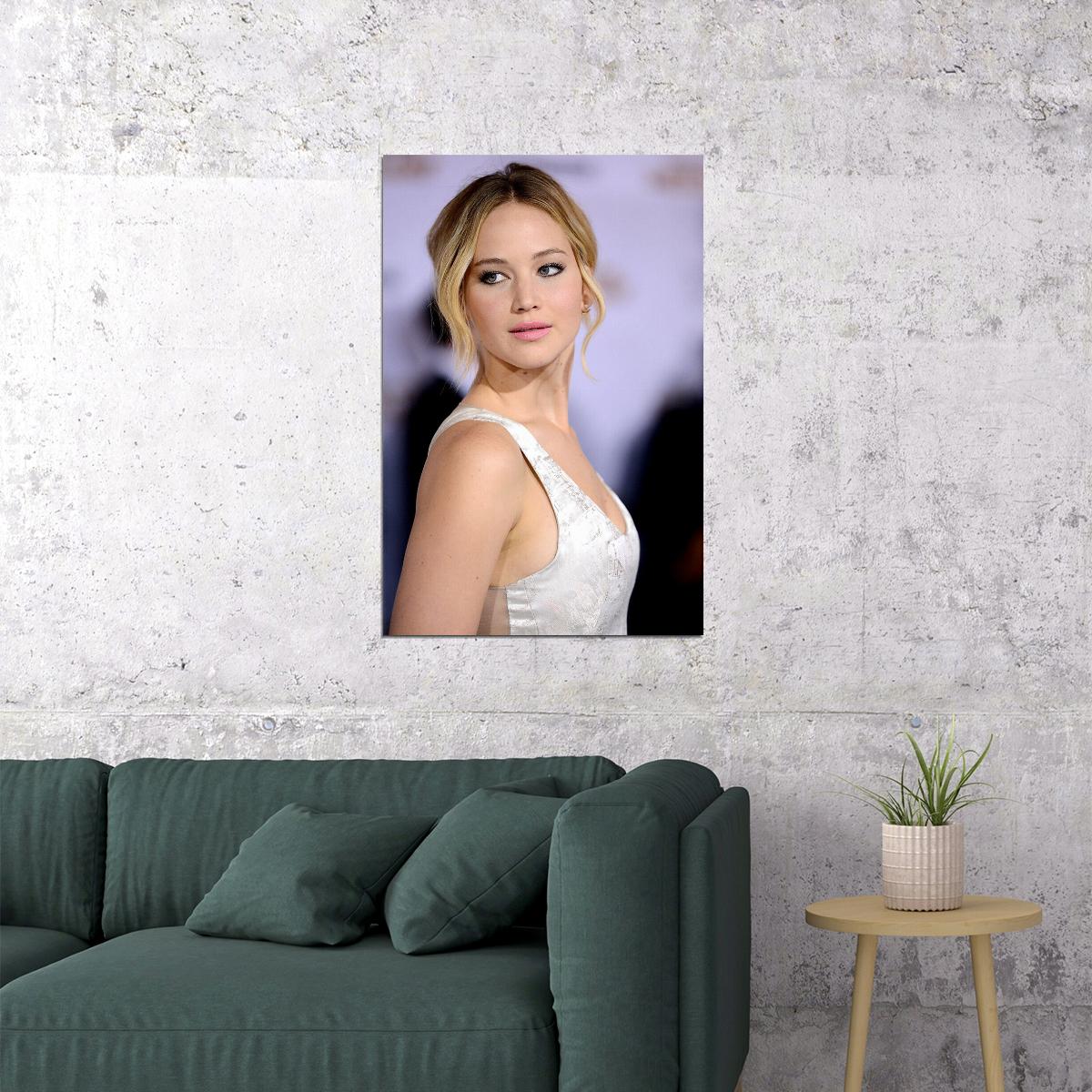 Jennifer Lawrence Celebrity Movie Actor Poster Wall Art Print Home Wall Decor