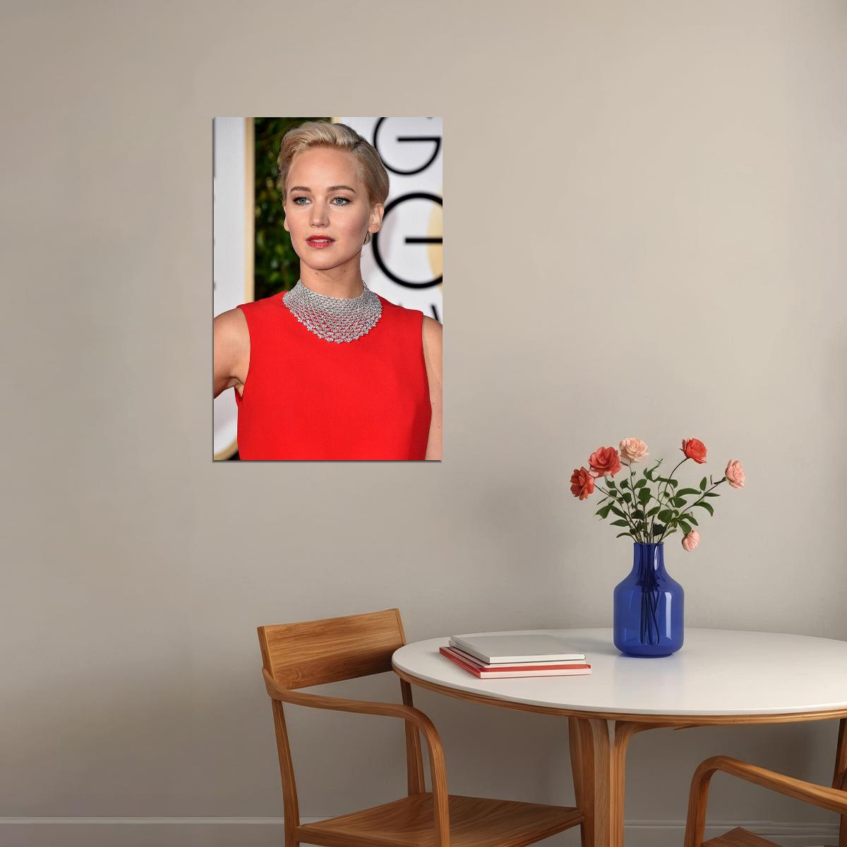 Jennifer Lawrence Celebrity Movie Actress Poster Wall Art Print Home Wall Decor