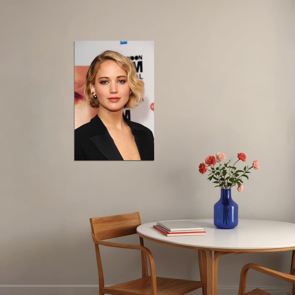 Jennifer Lawrence Celebrity Cinema Actor Poster Wall Art Print Home Wall Decor