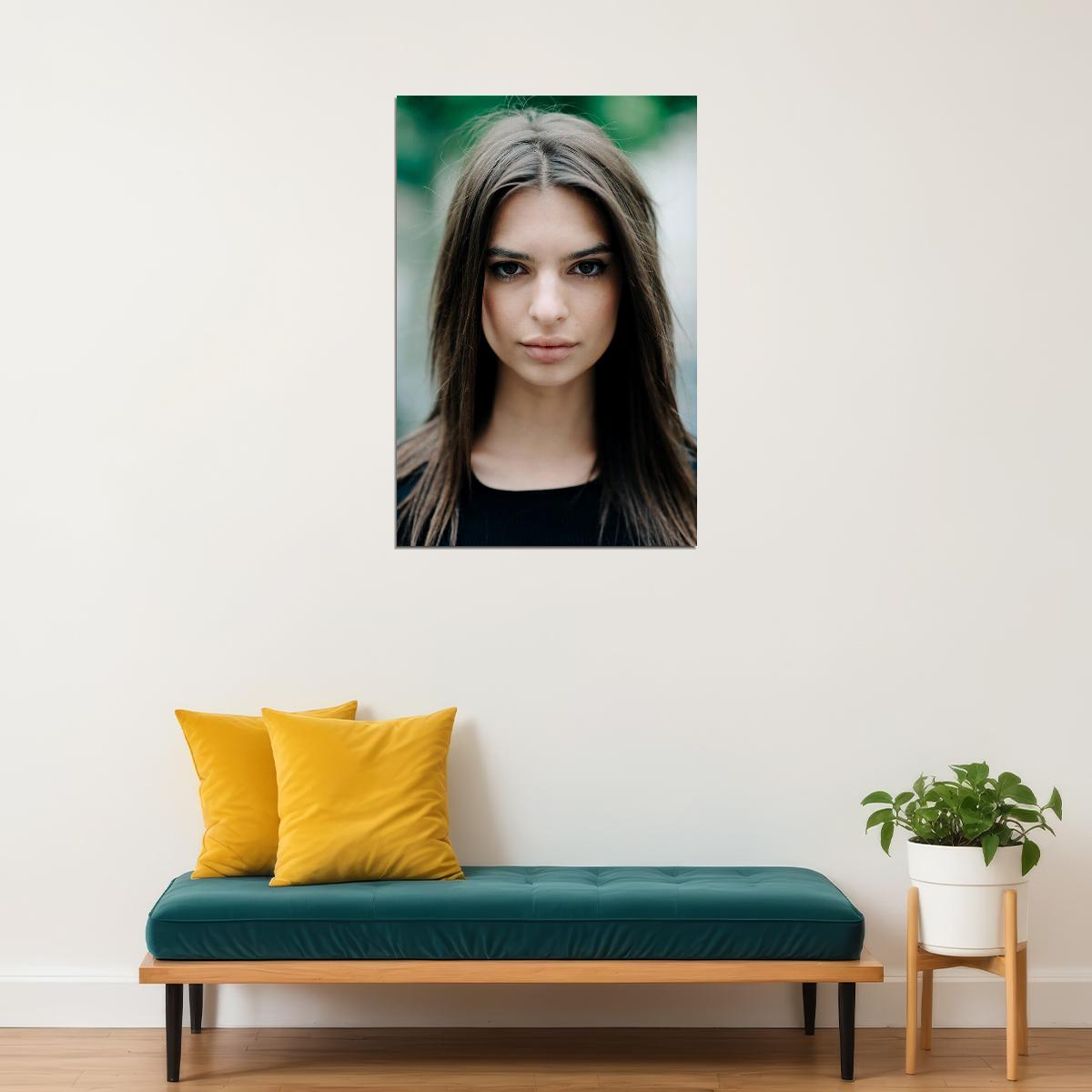 Emily Ratajkowski Movie Actor Sexy Model Poster Wall Art Print Home Wall Decor - xonomax