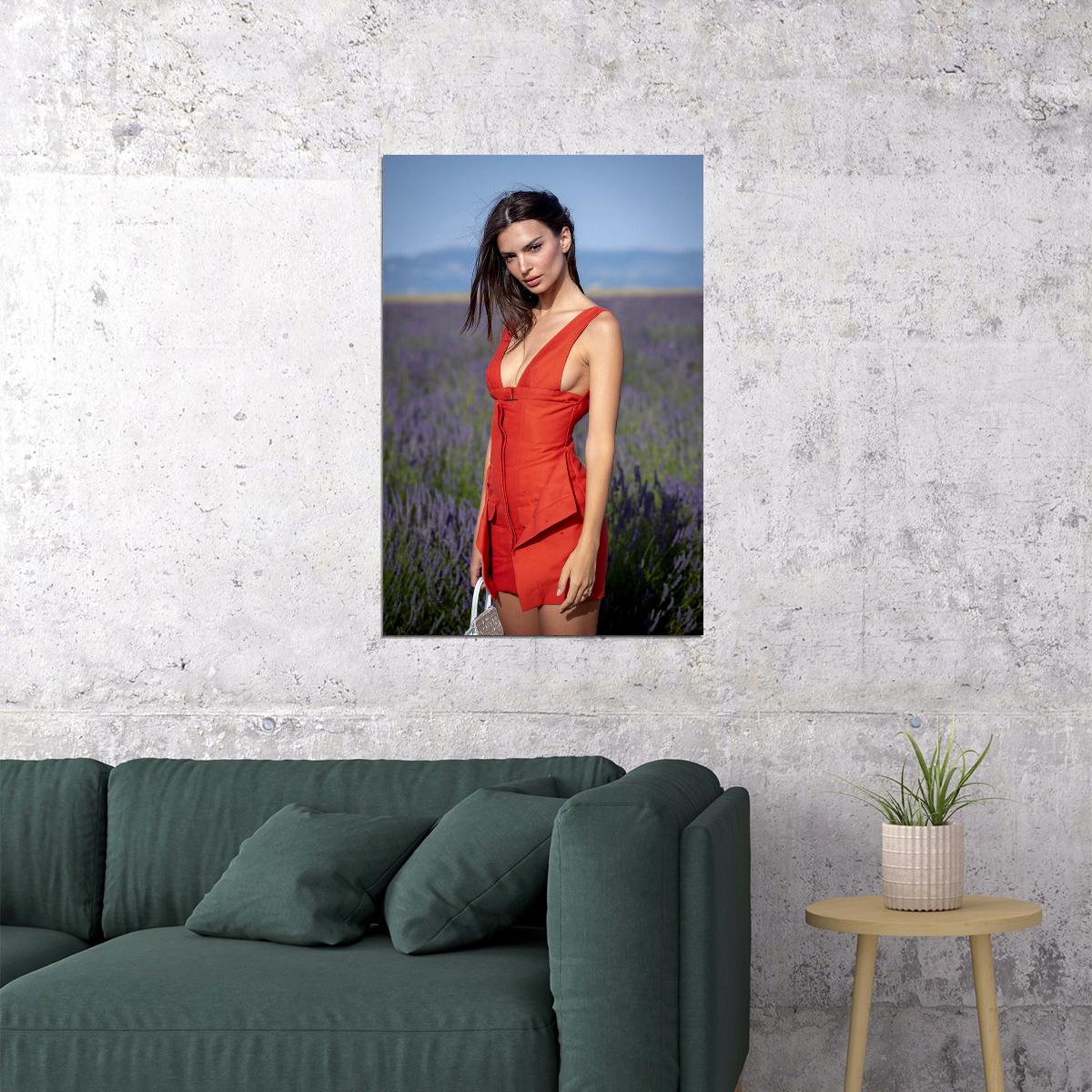 Emily Ratajkowski Movie Actress Sexy Model Poster Wall Art Print Home Wall Decor - xonomax