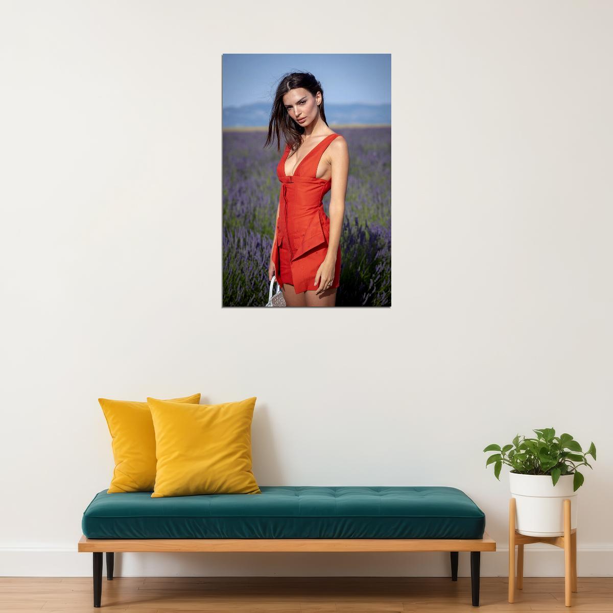 Emily Ratajkowski Movie Actress Sexy Model Poster Wall Art Print Home Wall Decor - xonomax