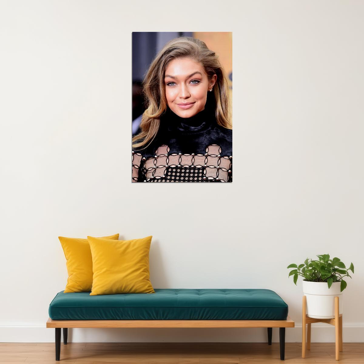 Gigi Hadid Celebrity Model Cinema Actress Poster Wall Art Print Home Wall Decor - xonomax