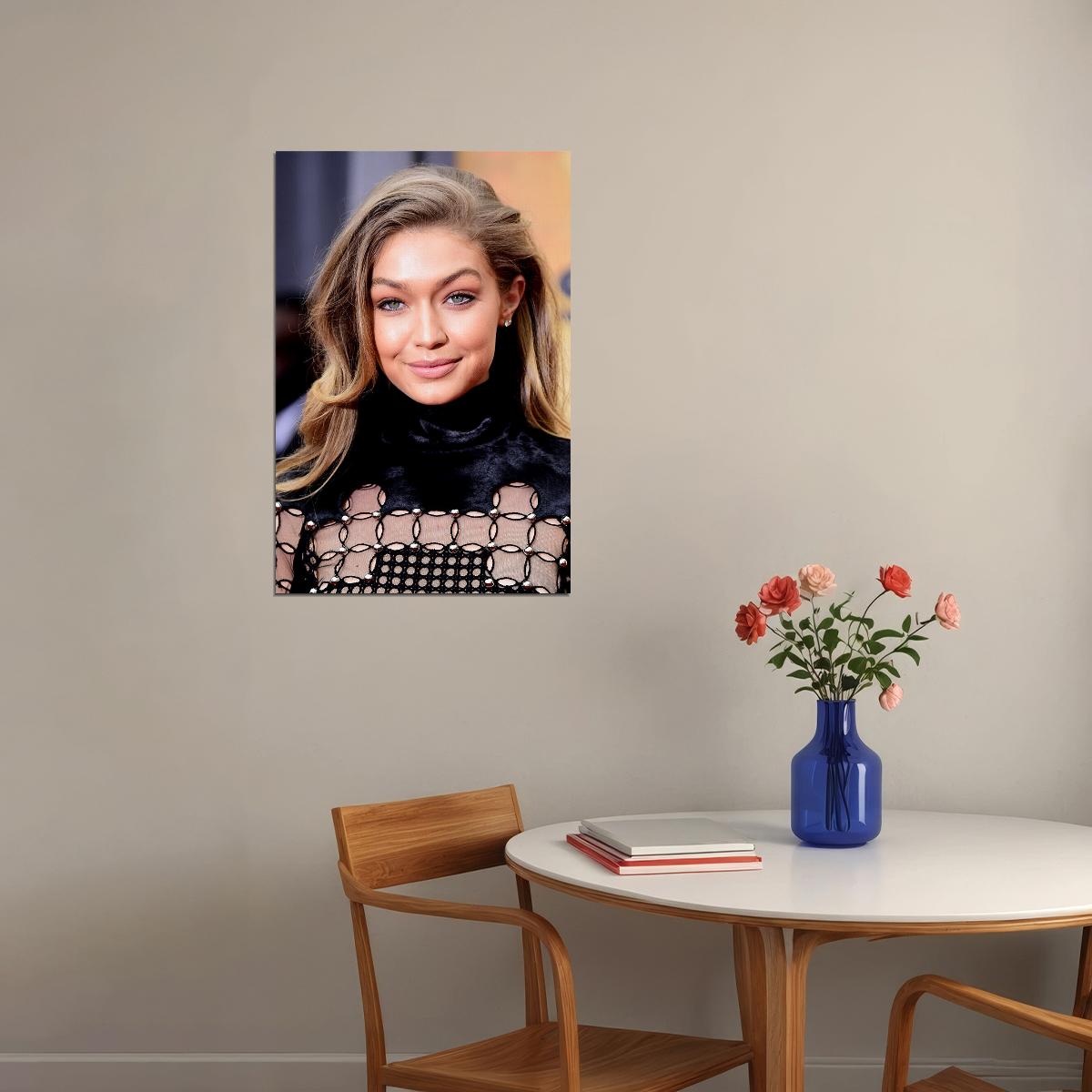 Gigi Hadid Celebrity Model Cinema Actress Poster Wall Art Print Home Wall Decor - xonomax