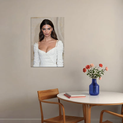 Emily Ratajkowski Movie Actress Model Artist Poster Wall Art Print Home Wall Decor - xonomax