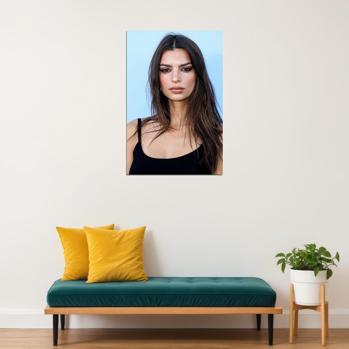Emily Ratajkowski Movie Actor Model Artist Poster Wall Art Print Home Wall Decor - xonomax