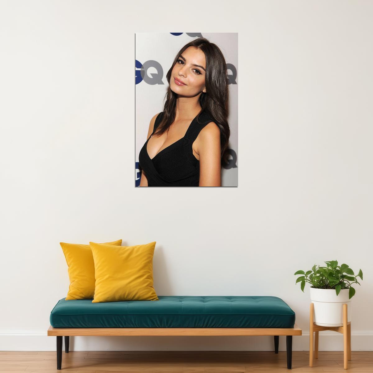 Emily Ratajkowski Cinema Actor Model Artist Poster Wall Art Print Home Wall Decor - xonomax