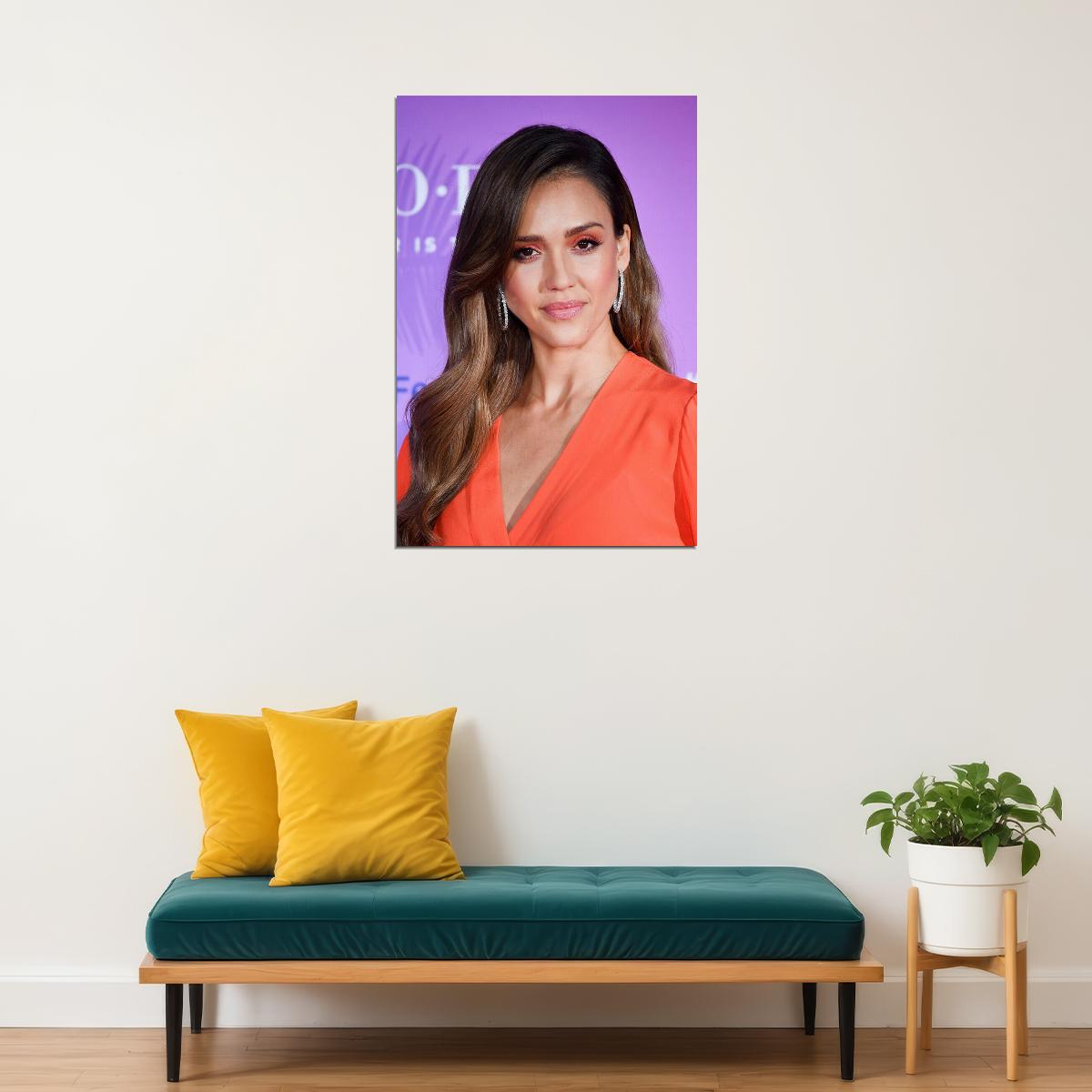 Jessica Alba Celebrity Cinema Actor Artist Poster Wall Art Print Home Wall Decor