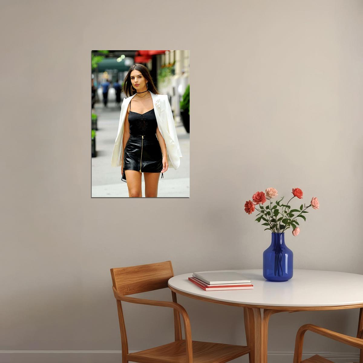 Emily Ratajkowski Cinema Actress Model Artist Poster Wall Art Print Home Wall Decor - xonomax